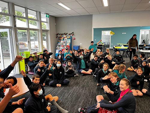 Hanging out together in the 'chill zone'!