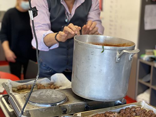 Yr 7/8, cooking with Ronnie and Mrs Marshall