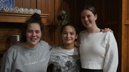 Stella, Portia and Olivia at the Matariki celebrations