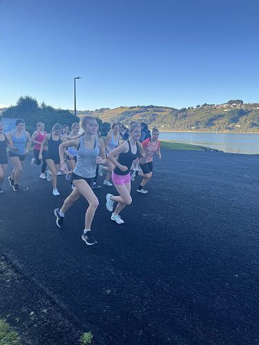 Start line for Mrs Bishop's class