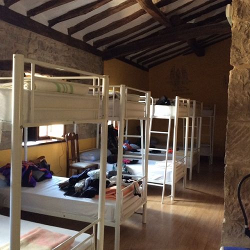 Day 5 our bunks in albergue in Sansol