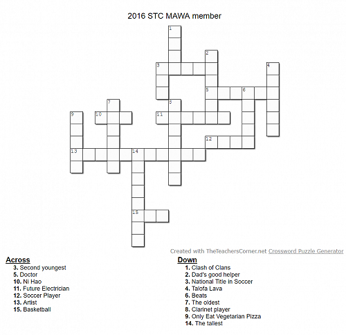 MAWA Crossword