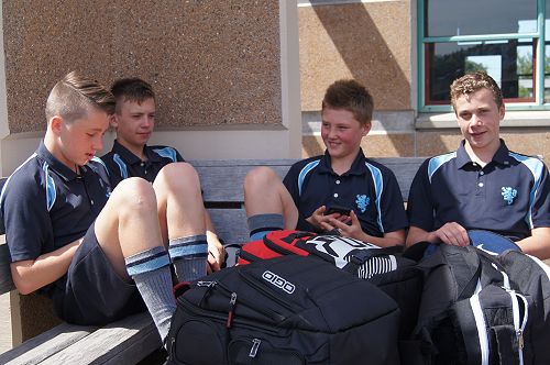 Year 9s enjoying day one