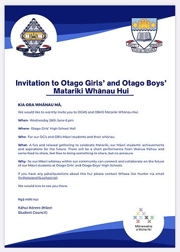 Matariki Whānau Hui