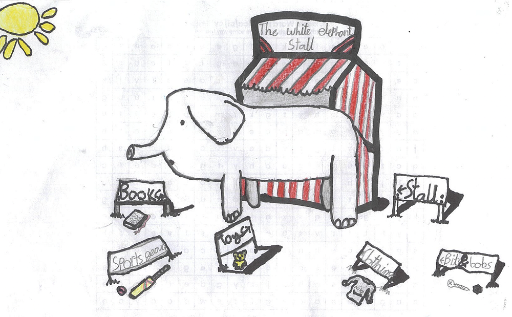 The White Elephant Stall is the Best.