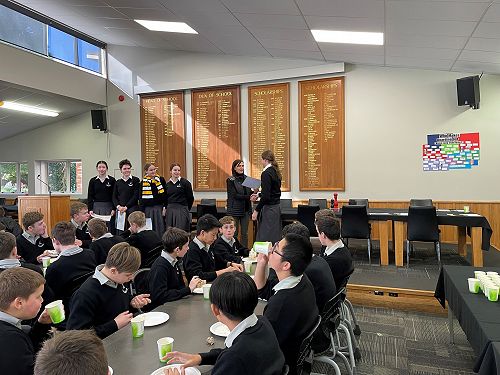 Harington boarding receive certificates