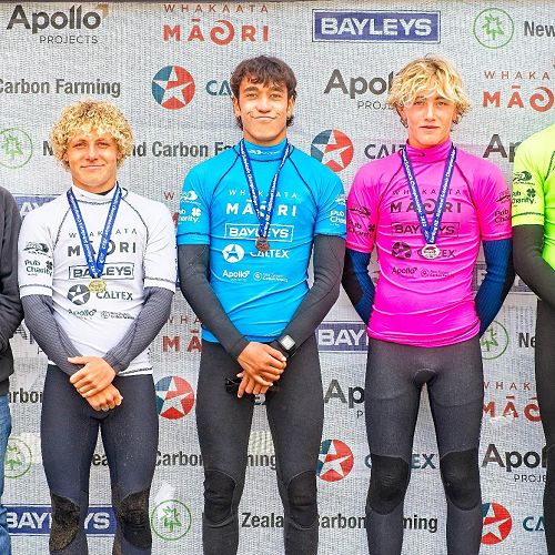 National Surfing Champion Tana Clapham, at right