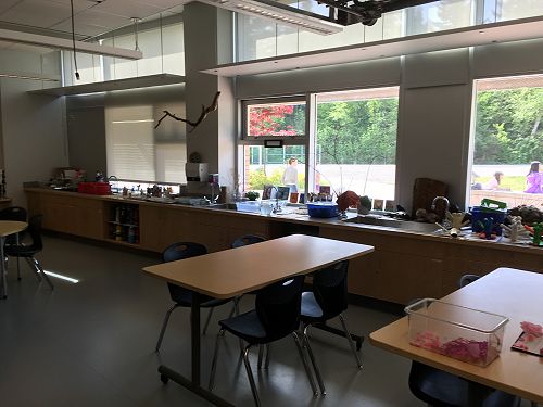 Da Vinci space with fold away tables makes it multi purposeful