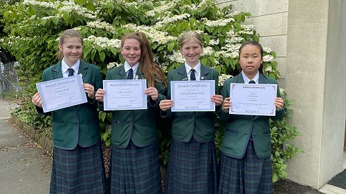 Year 7 Chinese calligraphy and excellent winners