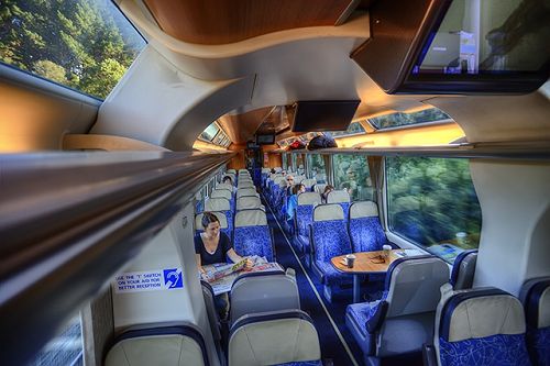ภายในรถไฟขบวน Northern Explorer