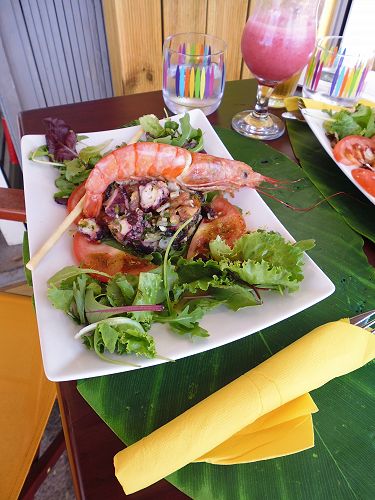 Octopus salad for lunch, Sausset-les-Pins