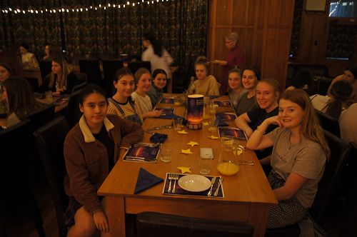 Students at the Matariki dinner
