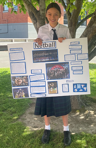 Honor Blaikie’s presentation on Netball