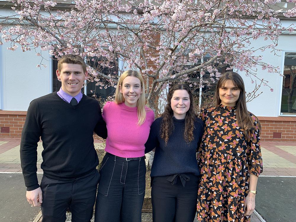 Left to right: Daniel Smart, Alisa Wynne. Melissa Campny, Natasha Smillie