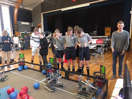 PNBHS Vex Robotics Club at the Central Robotics scrimmage hosted by Feilding High School