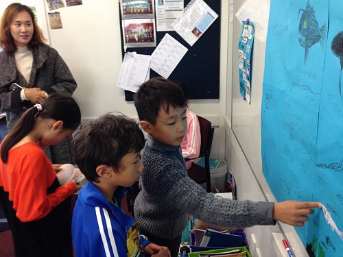 Jason did his presentation in korean which was great for his friend who speaks korean too!