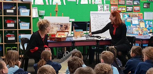 Robyn and Kathryn at Concord School