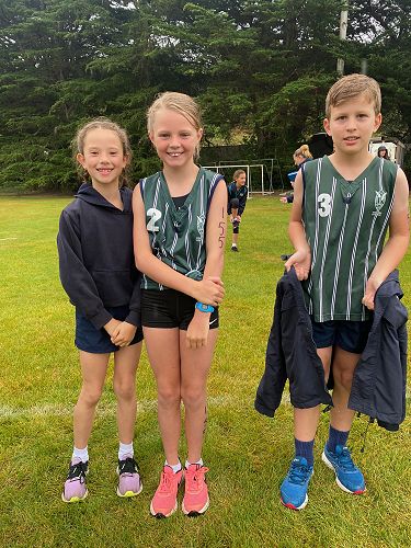 Happy to be competing despite the rain