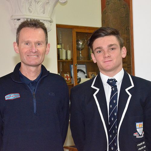 Robbie Johnston with Liam Turner