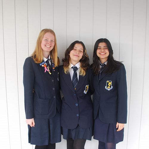 Ella Mitchell, Maia Hulton-Wells and Inaya Sinclair