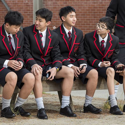 Making friends: Some of the ESOL boys getting to know each other.