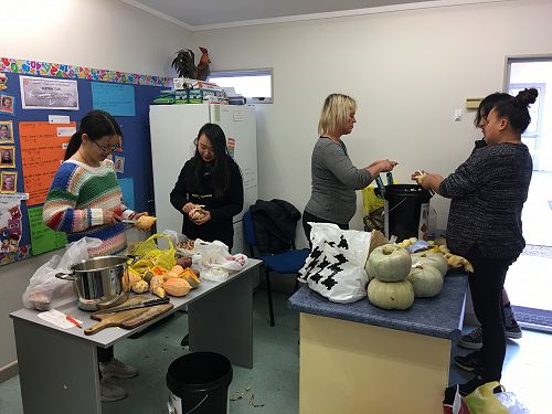 Hangi preparation... thank you to our helpers...