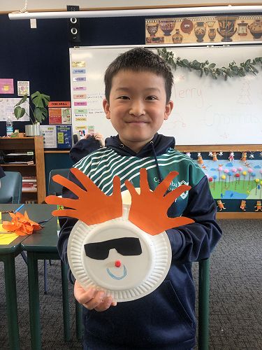 Years 0-3 with their creations.