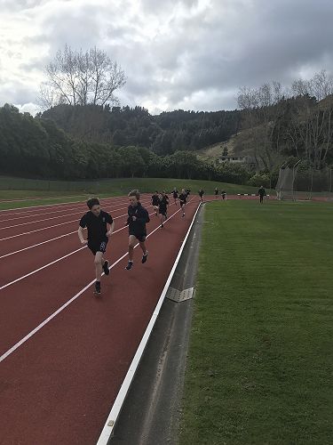 Year 5 and 6, Boys 800m Race.