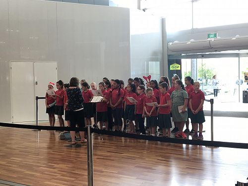 The choir had great fun singing Christmas songs at Northlands mall. 