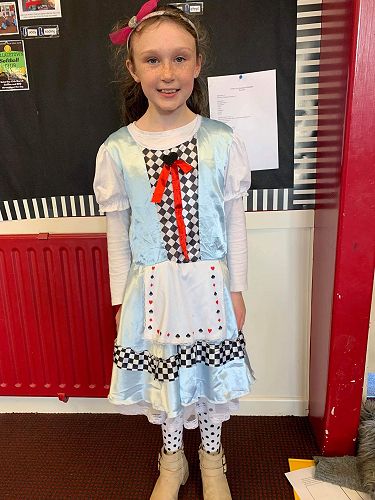 Bridget dressed as her favourite book character 