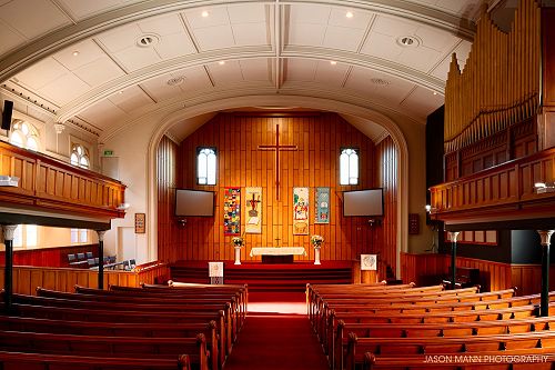 The interior of the church