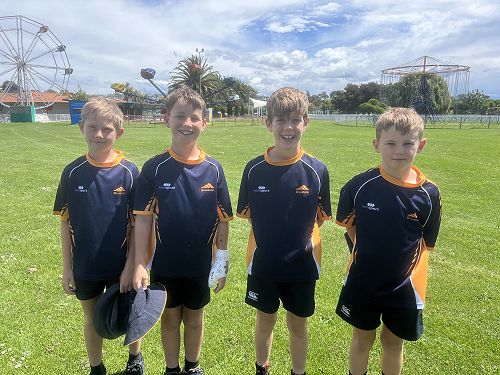 Year 5/6 boys  Mitchell, Leo, Ryan and Kye