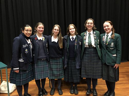 Senior Debating finalists