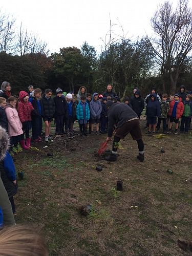 Planting Trees in the Red Zone (Homeroom 13 & 23)