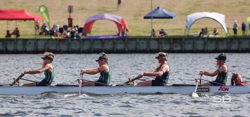 Under 15 Rowing Four Bronze Medallist: Isabel Gallagher, Madison Sullivan, Siena Snow, Elyse Davey and Ella Herbert (Cox)