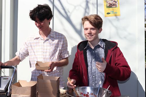 Students taking part in cultural diversity week.