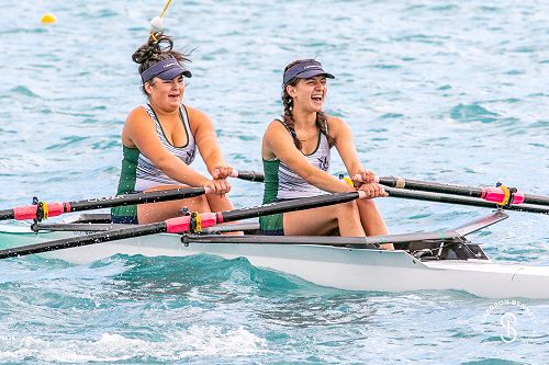 Under 17 double managing the rough conditions!