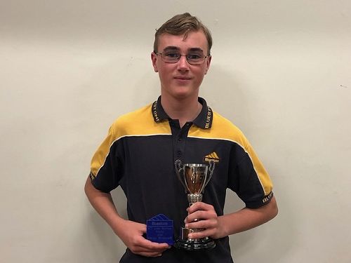 Lucas Wederell - winner of the John Barton ICT Trophy