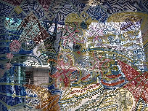 Artwork at Michel Tuffery's workshop, Te Papa