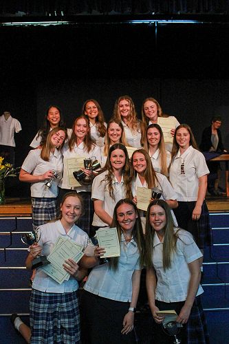 Group of Award Winners from Sports Prizegiving 2021