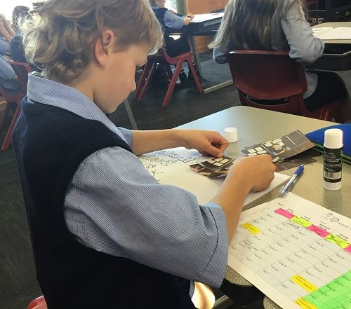 Hunter learns about calendars