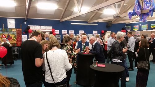 Mingling at the evening Meet and Greet