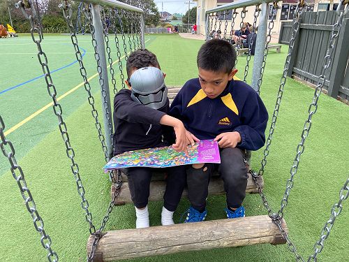 Brian and Packard reading