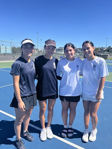 Thrilled to complete a successful day of competition on the courts!