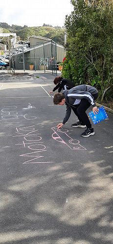 Class 9 writing kupu hou in the Lower School