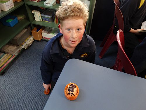 Lucas with his egg, Mixed Scrambleson