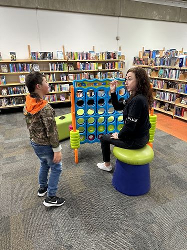 Mahtel and Carrie - Library KIT Day
