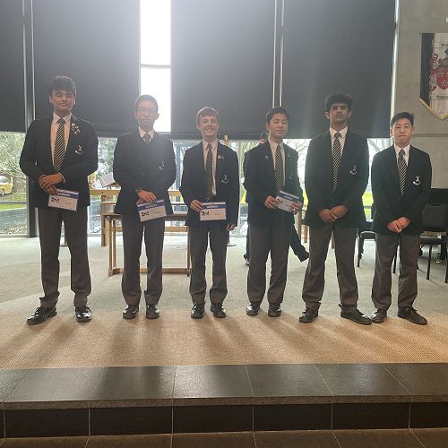 Ryan Koo, Srikar Jandhyala, Mark Liao, Samuel Haines, Ethan Peng and Nish Wood