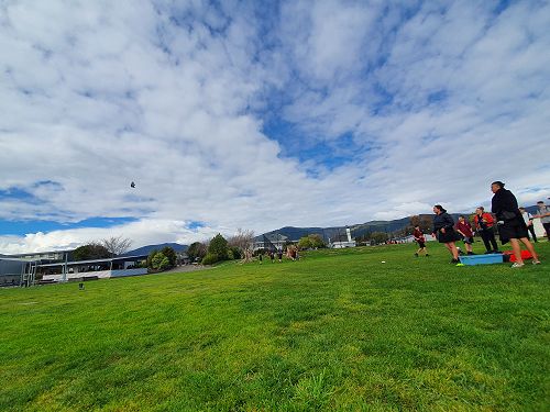 Students taking part in cultural diversity week.