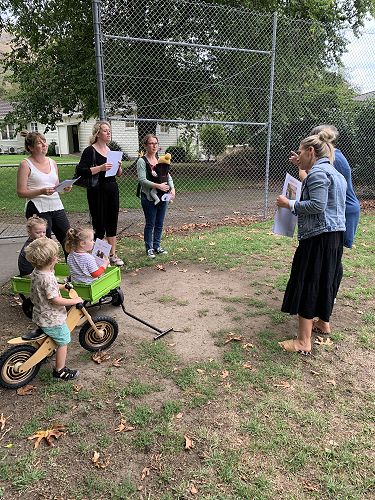 History walk on the site of the old boys boarding rooms